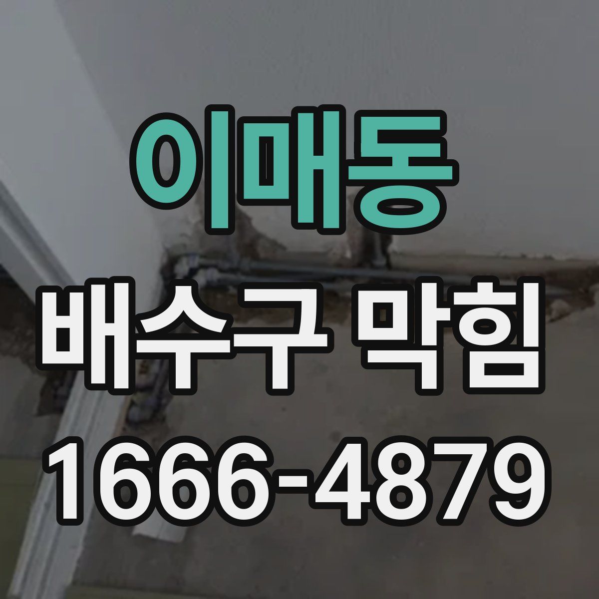 이매동 배수구 막힘