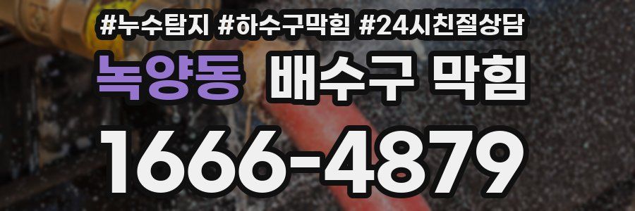 녹양동 배수구 막힘