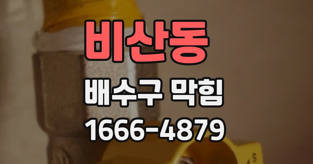 비산동 배수구 막힘
