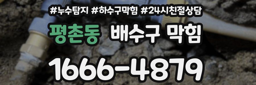 평촌동 배수구 막힘