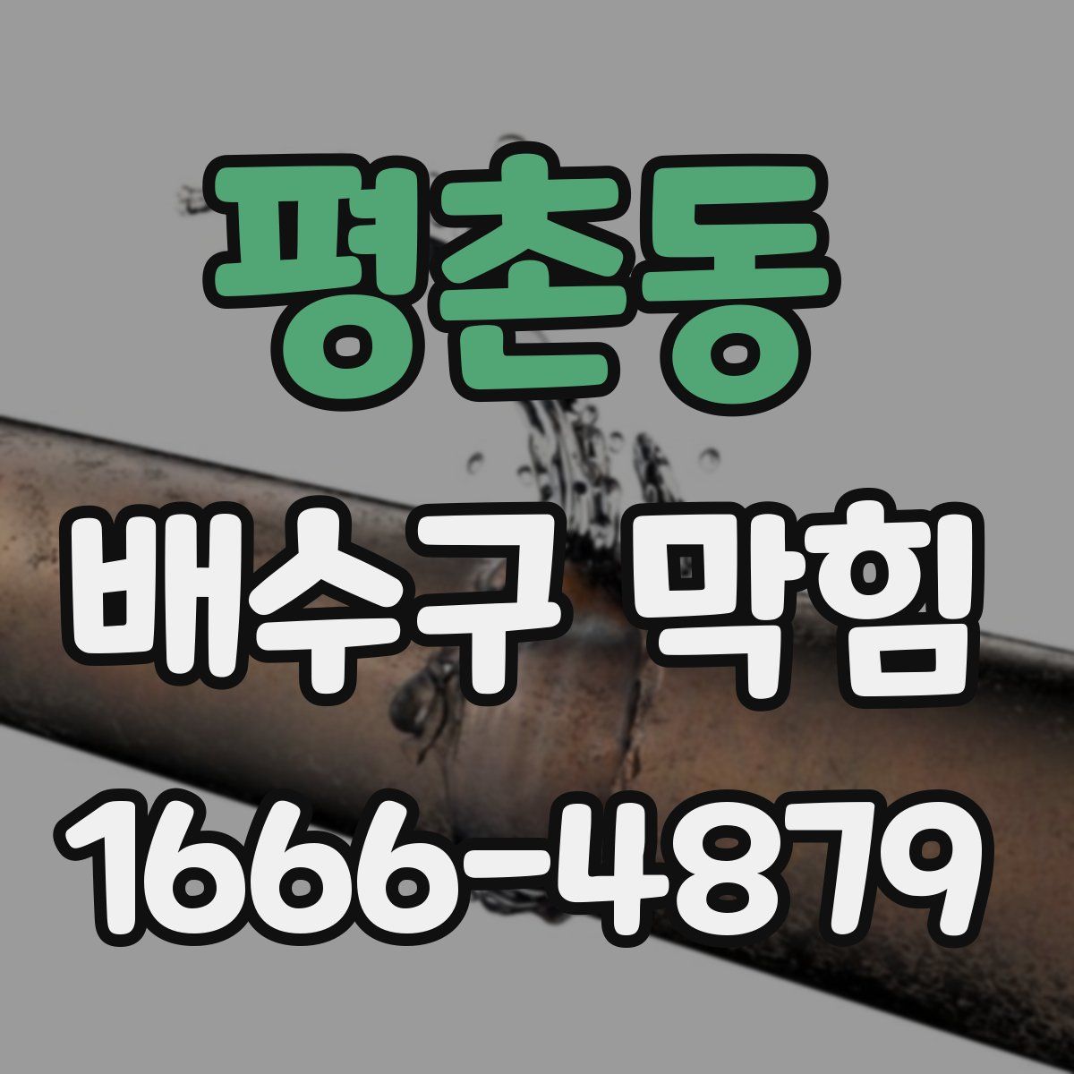 평촌동 배수구 막힘