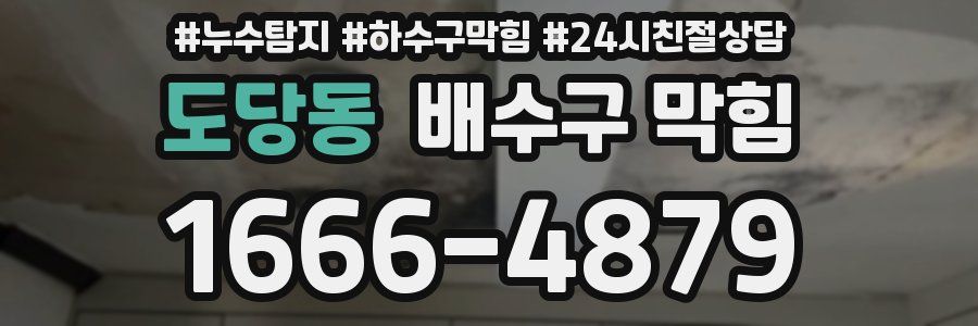 도당동 배수구 막힘
