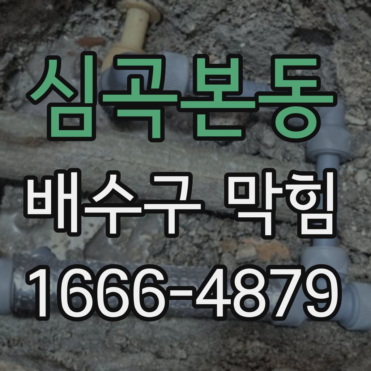 심곡본동 배수구 막힘