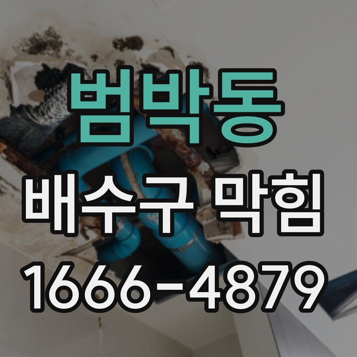 범박동 배수구 막힘
