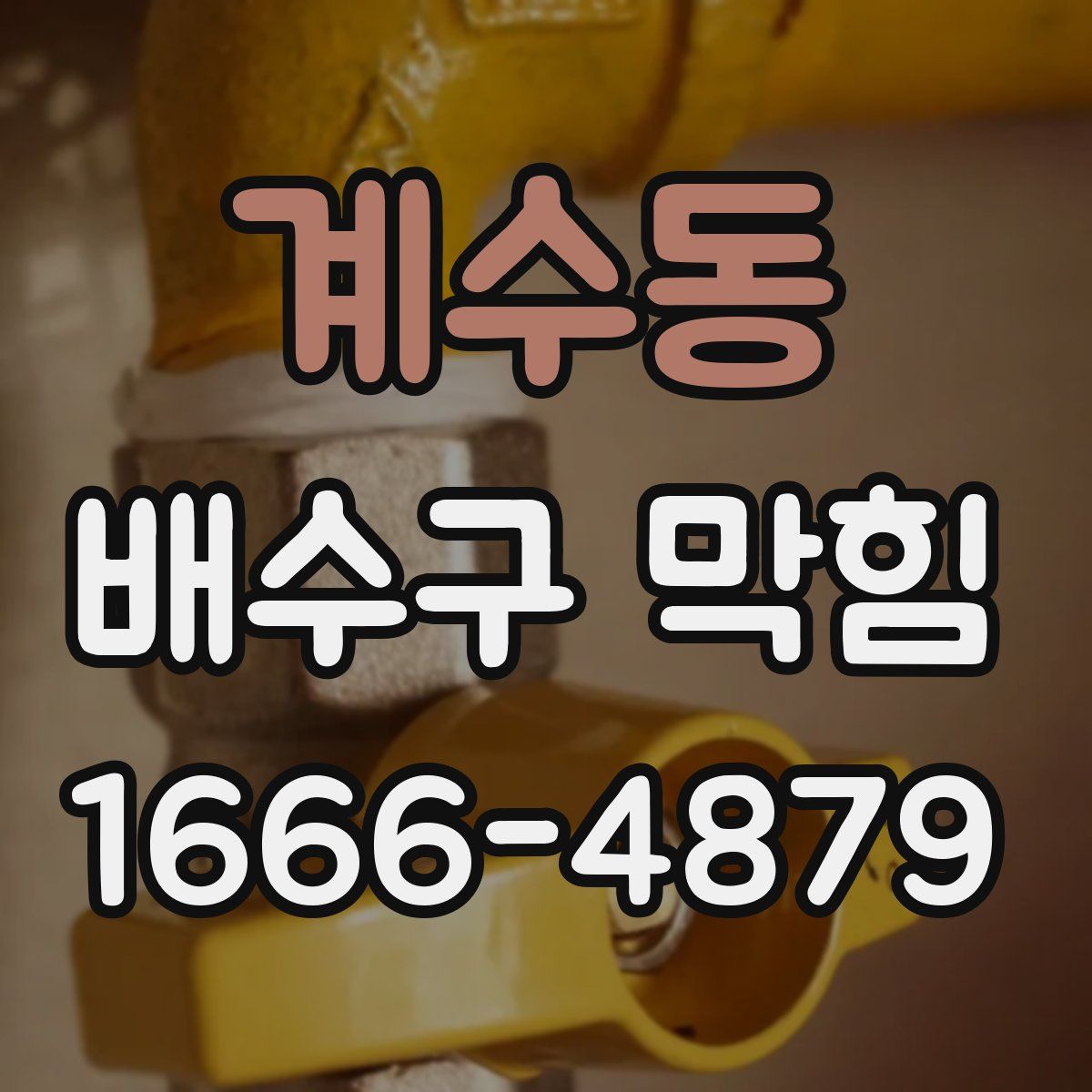 계수동 배수구 막힘