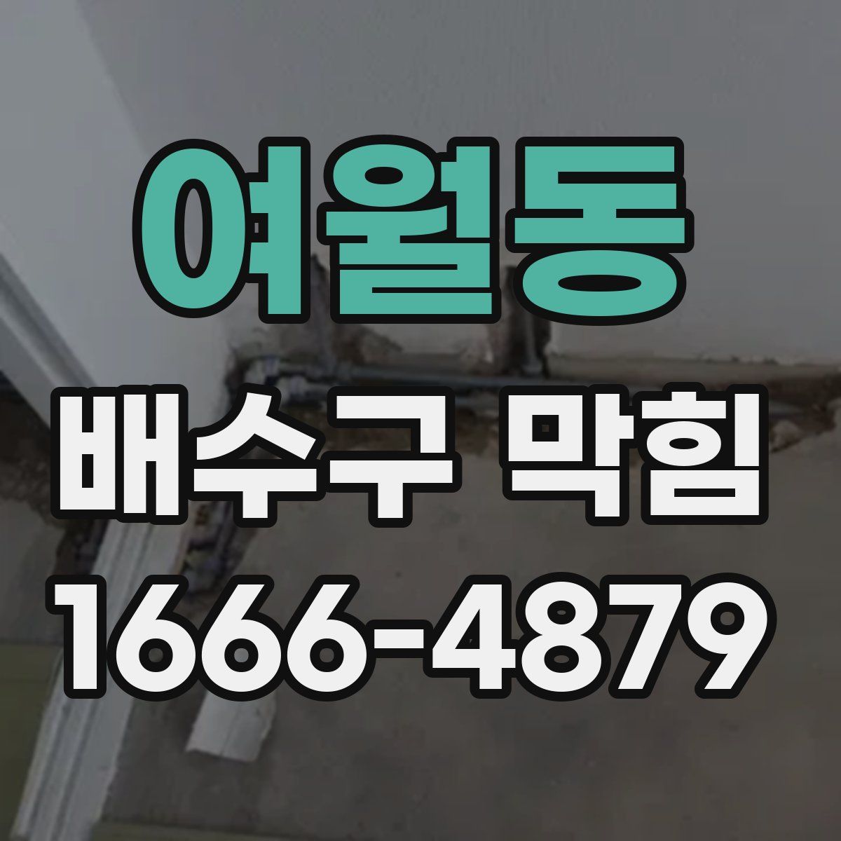 여월동 배수구 막힘