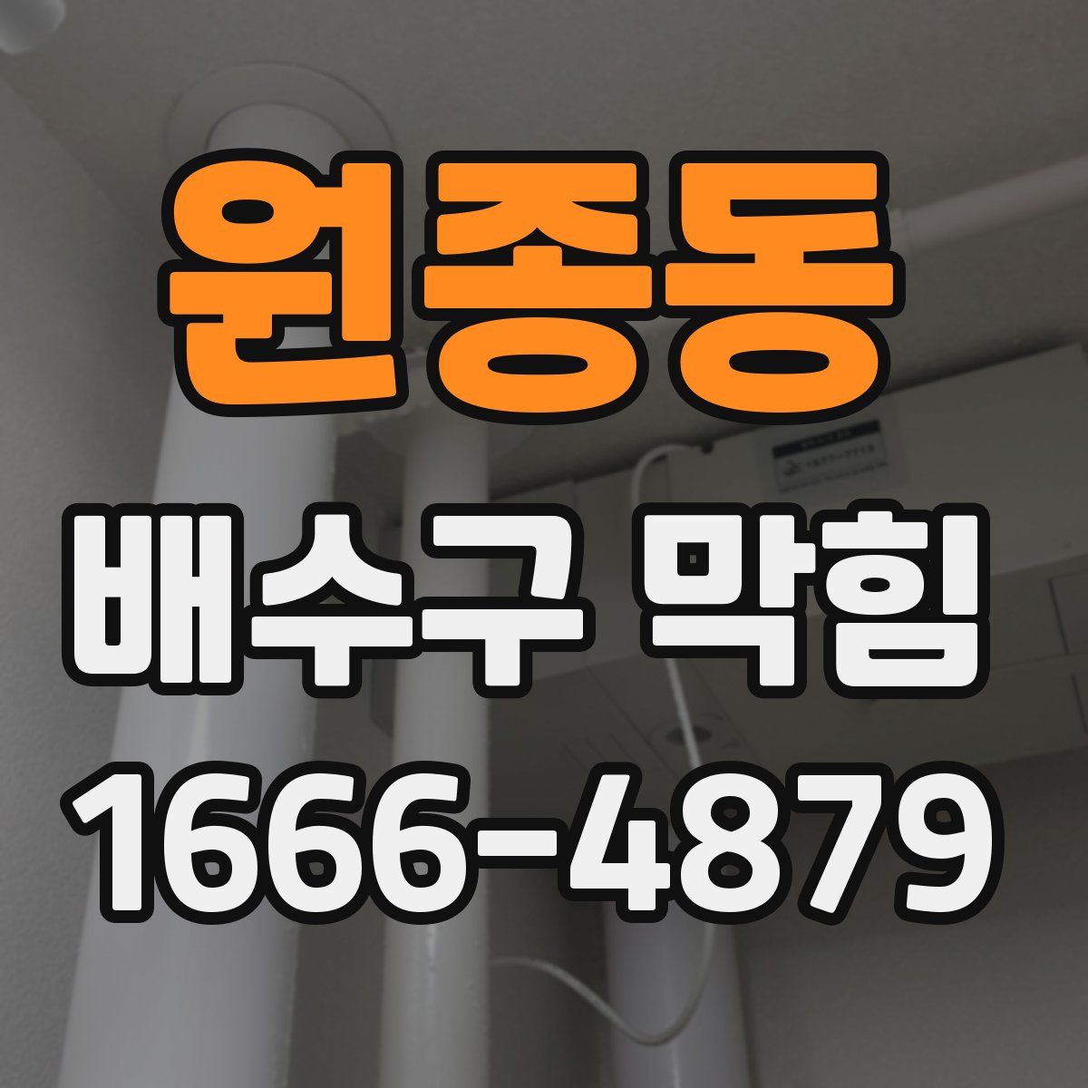 원종동 배수구 막힘