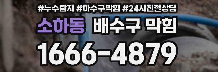 소하동 배수구 막힘