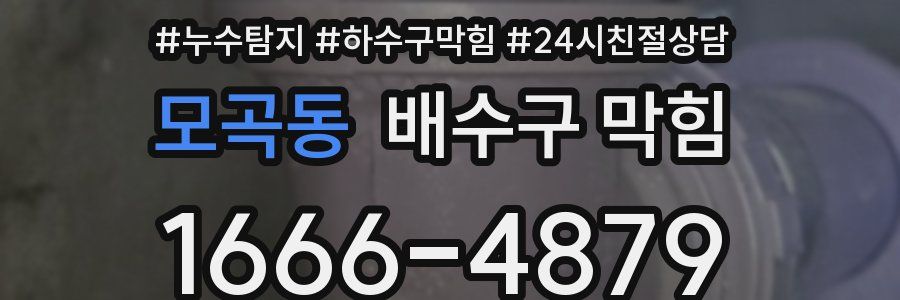모곡동 배수구 막힘