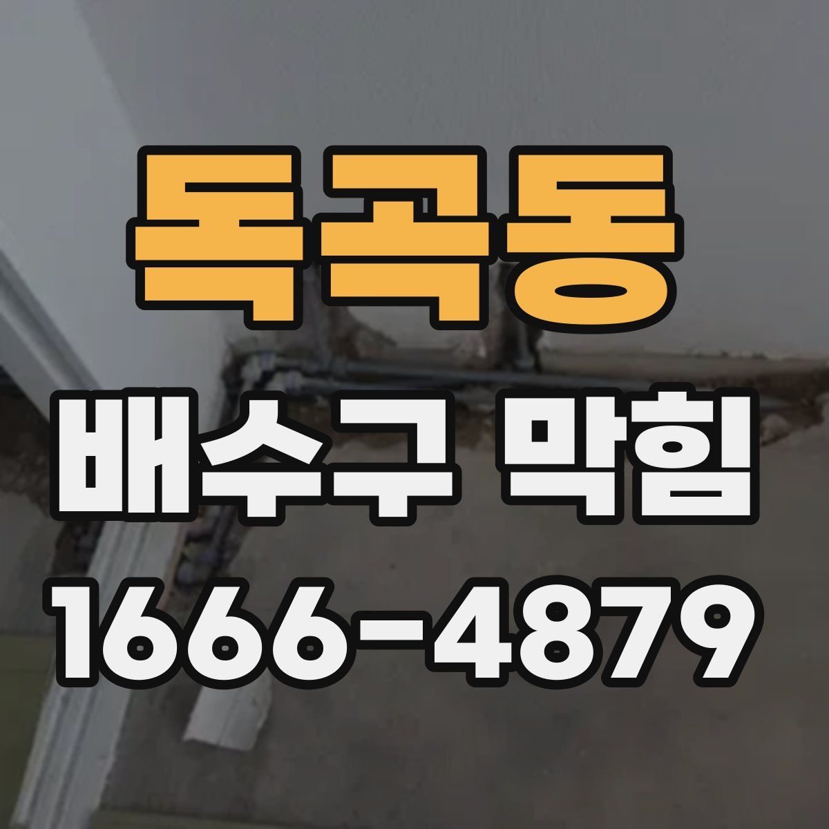 독곡동 배수구 막힘