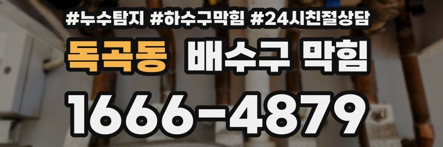 독곡동 배수구 막힘