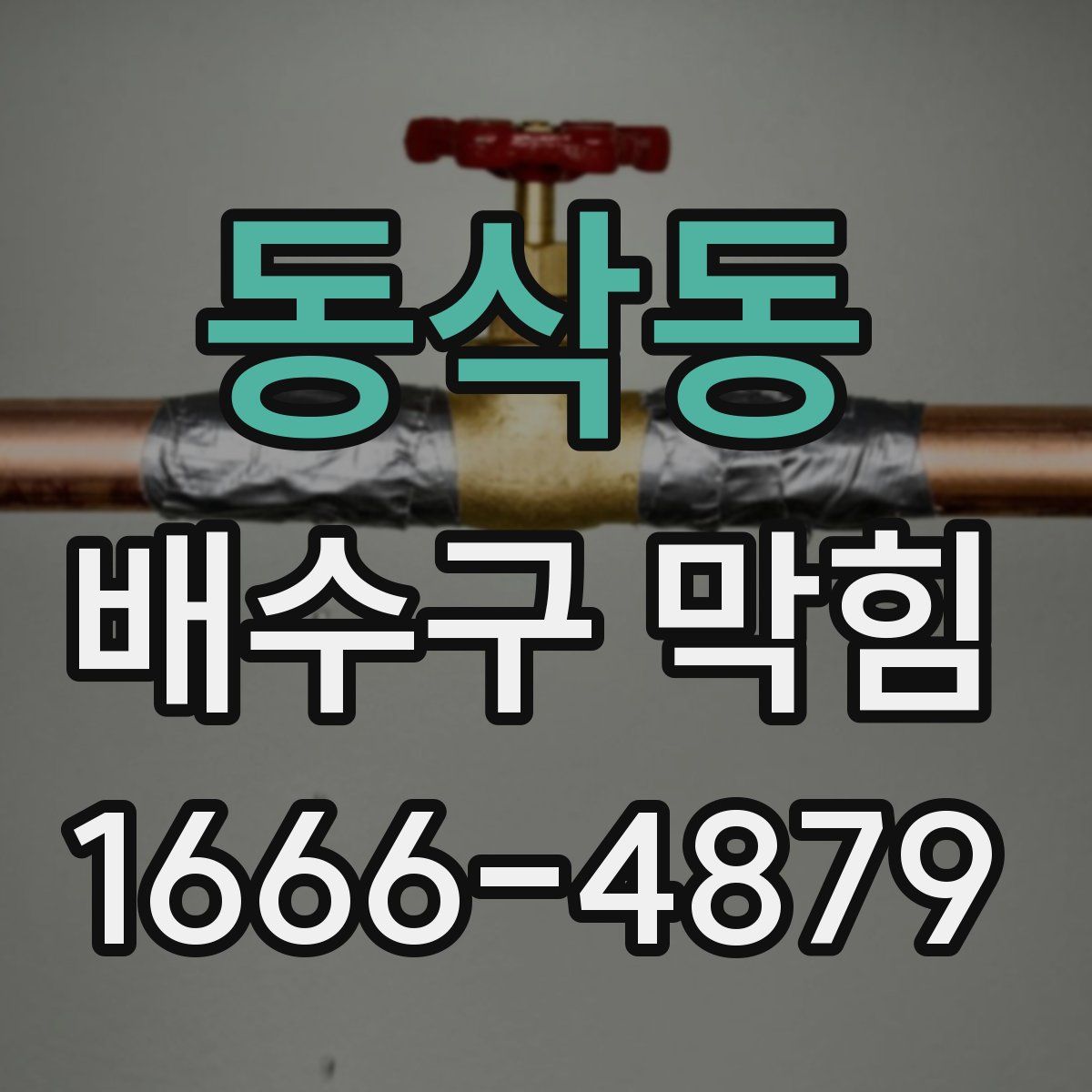 동삭동 배수구 막힘