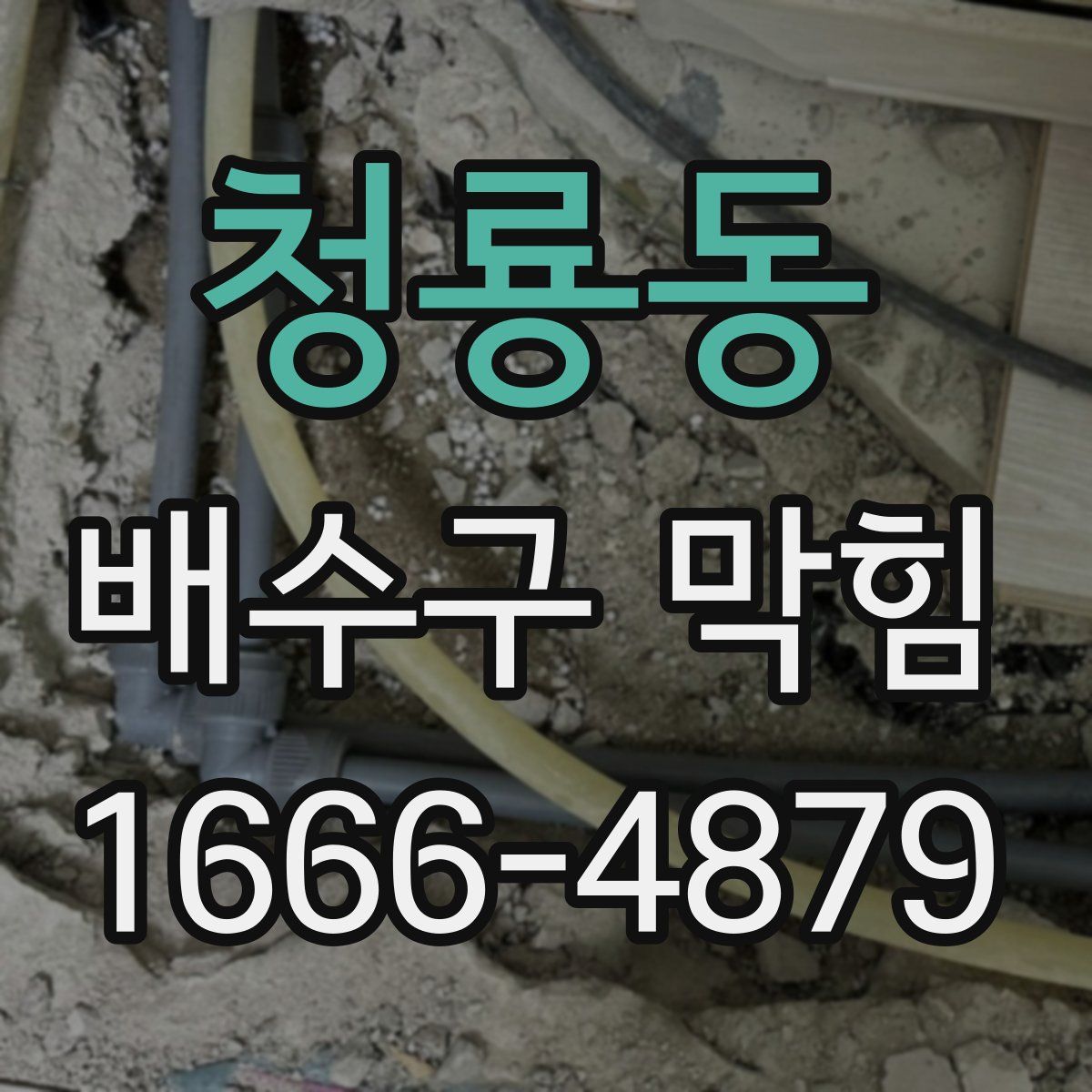 청룡동 배수구 막힘