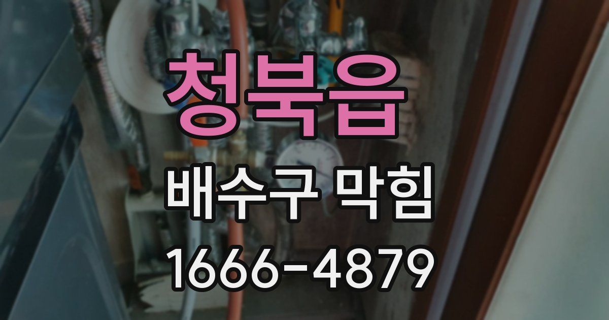 청북읍 배수구 막힘