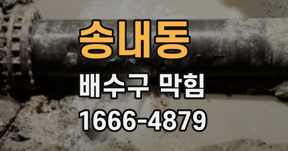 송내동 배수구 막힘