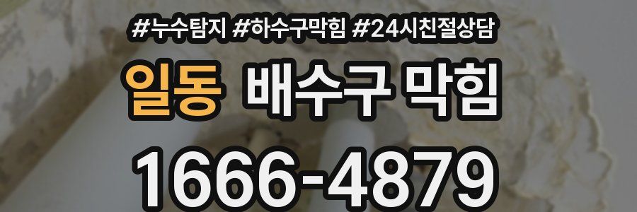 일동 배수구 막힘