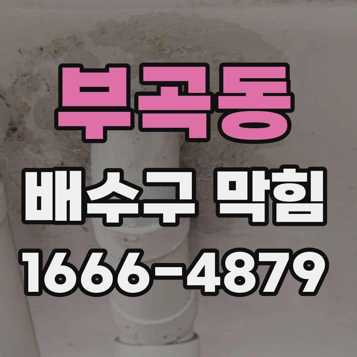 부곡동 배수구 막힘