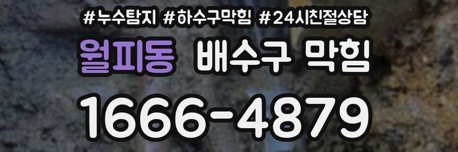 월피동 배수구 막힘