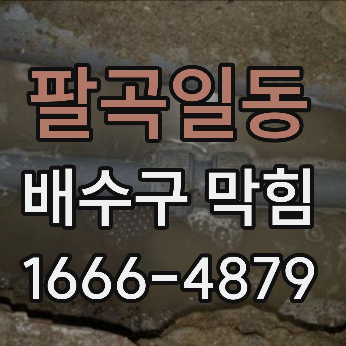 팔곡일동 배수구 막힘