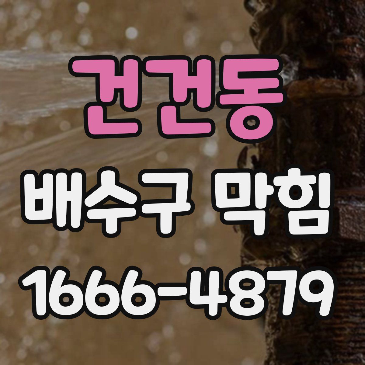 건건동 배수구 막힘