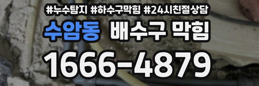 수암동 배수구 막힘