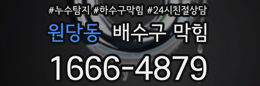 원당동 배수구 막힘