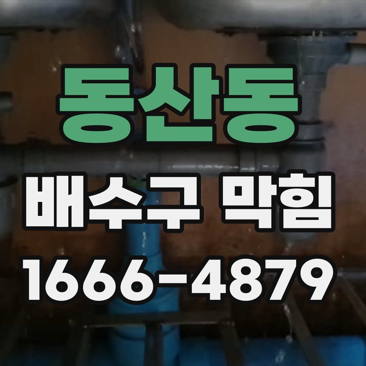 동산동 배수구 막힘