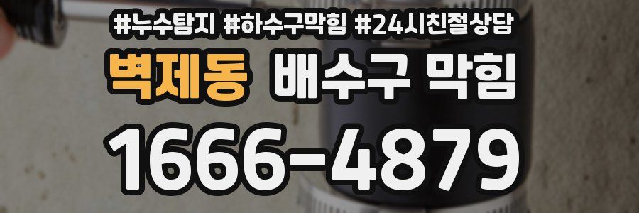 벽제동 배수구 막힘