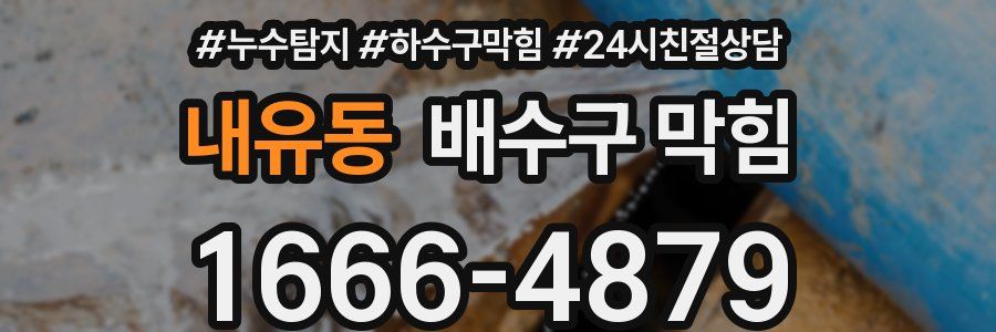 내유동 배수구 막힘