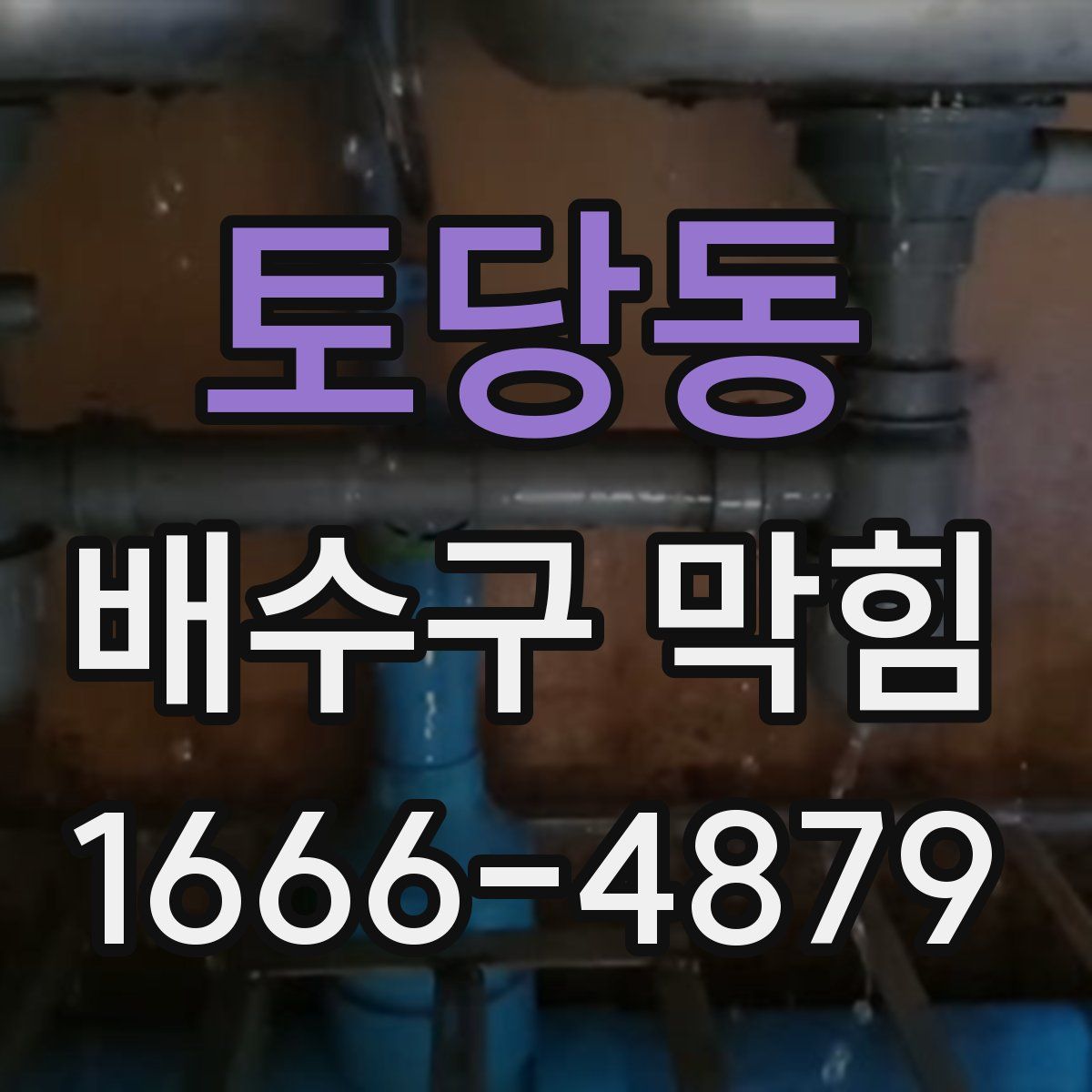 토당동 배수구 막힘