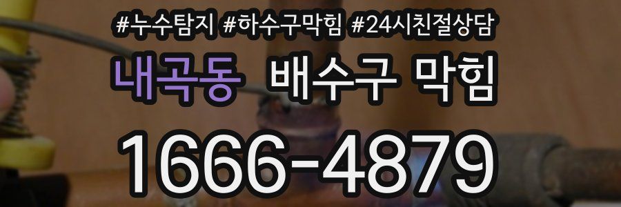 내곡동 배수구 막힘