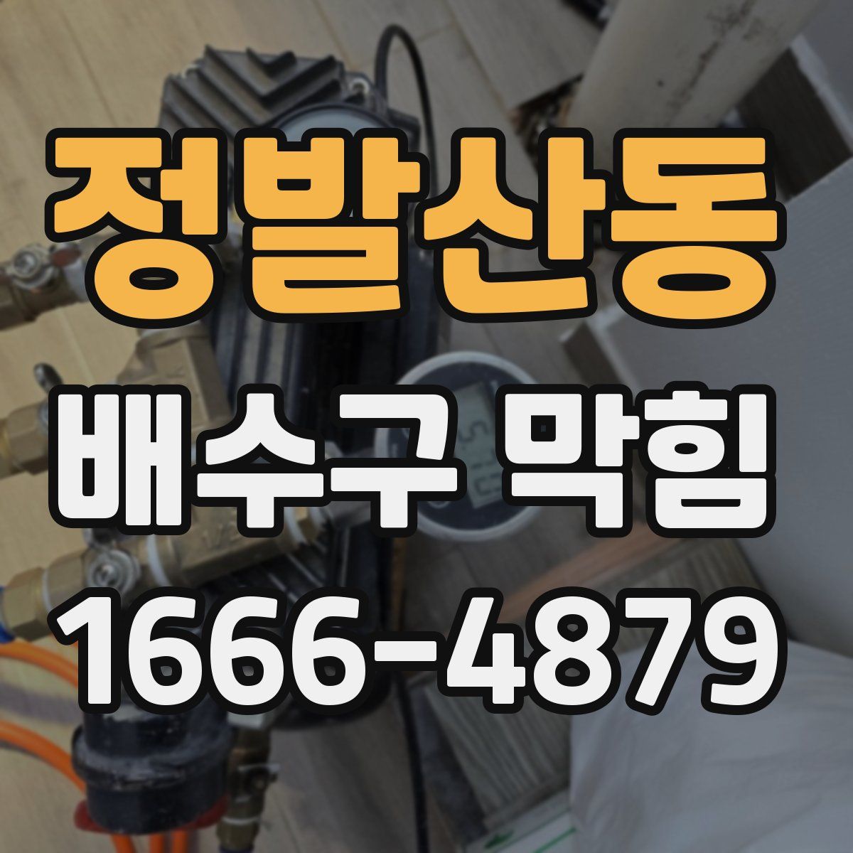 정발산동 배수구 막힘