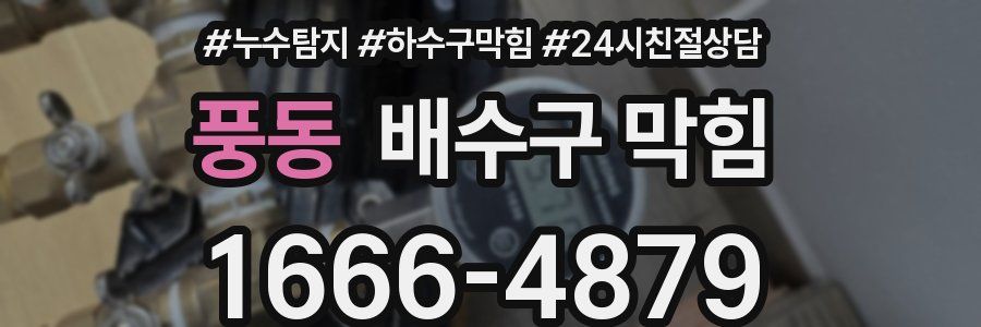 풍동 배수구 막힘