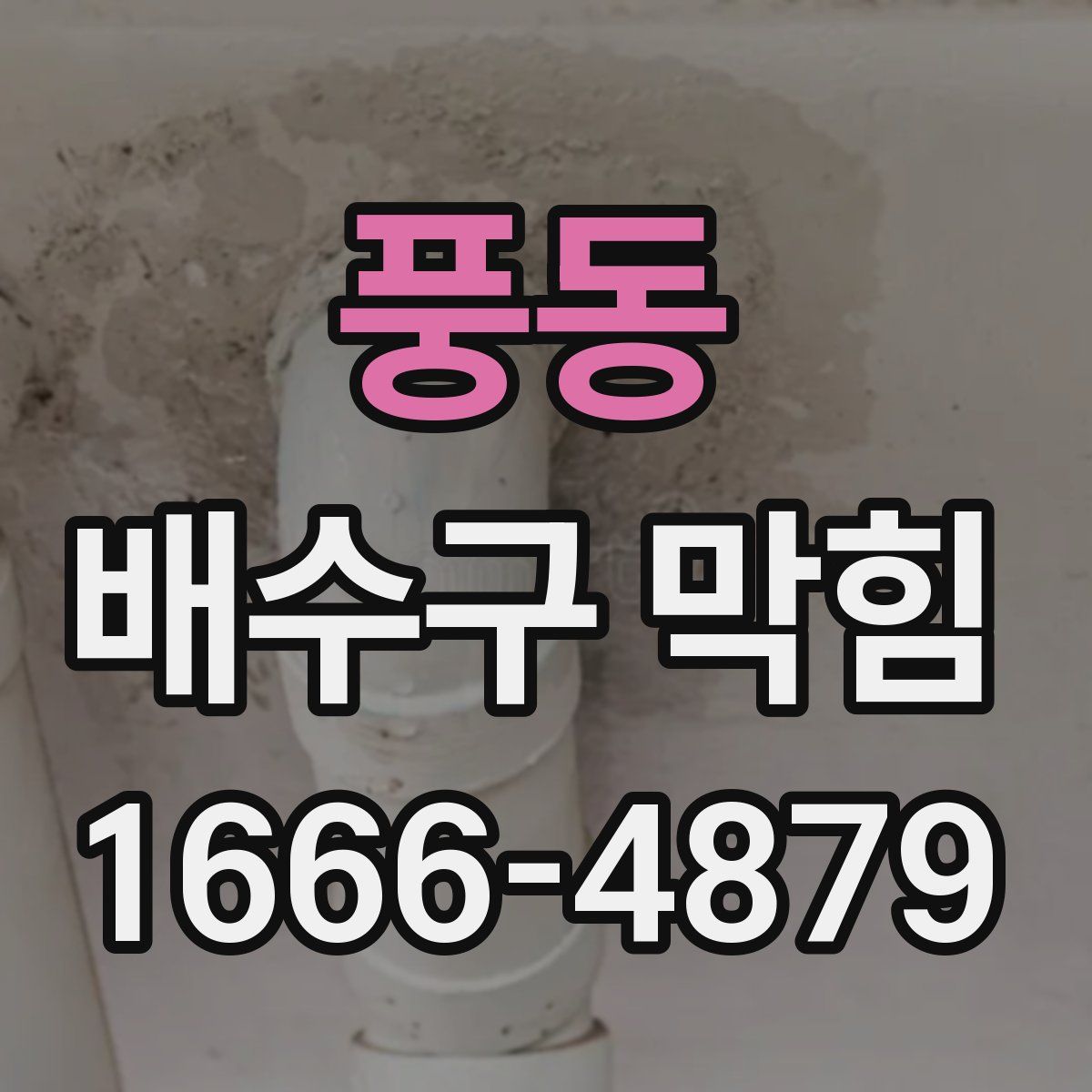 풍동 배수구 막힘