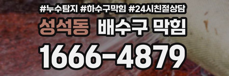 성석동 배수구 막힘