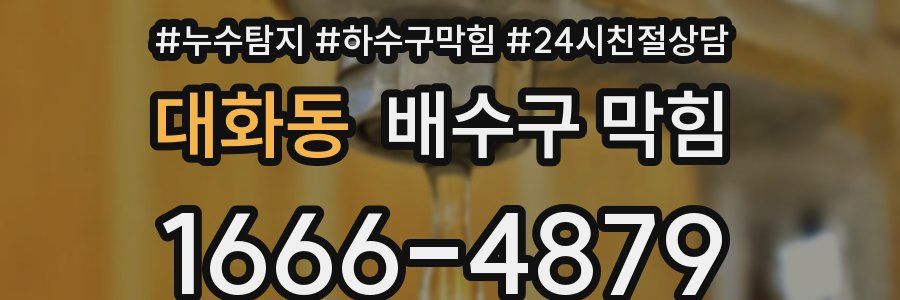 대화동 배수구 막힘