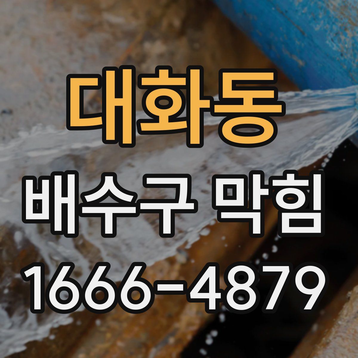 대화동 배수구 막힘