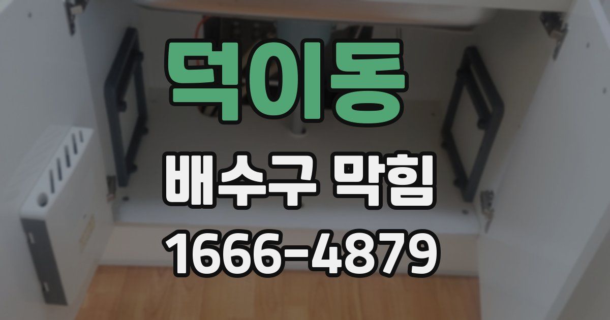 덕이동 배수구 막힘