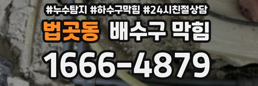 법곳동 배수구 막힘