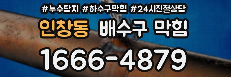 인창동 배수구 막힘