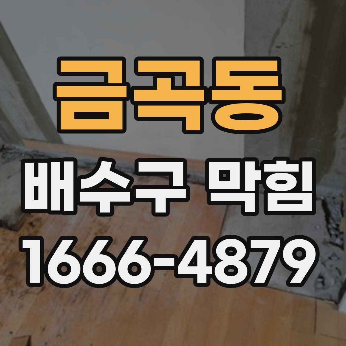 금곡동 배수구 막힘