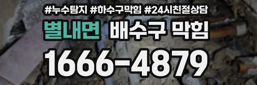 별내면 배수구 막힘