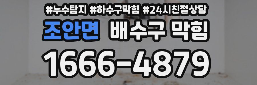 조안면 배수구 막힘