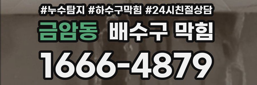 금암동 배수구 막힘