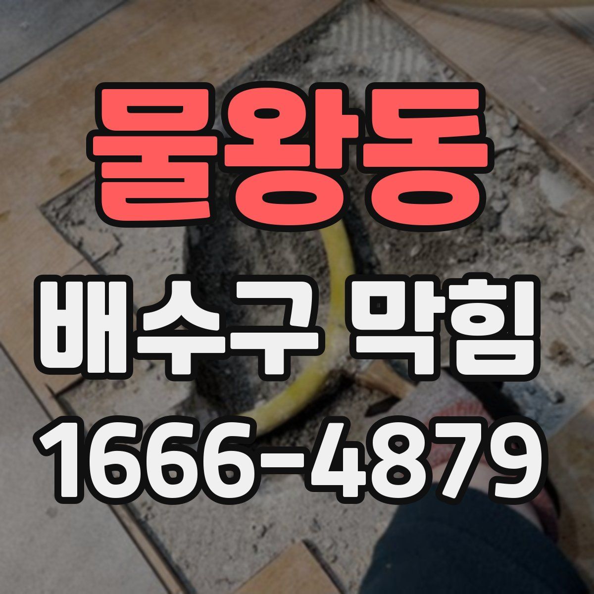 물왕동 배수구 막힘