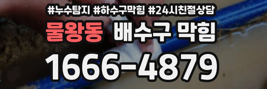 물왕동 배수구 막힘