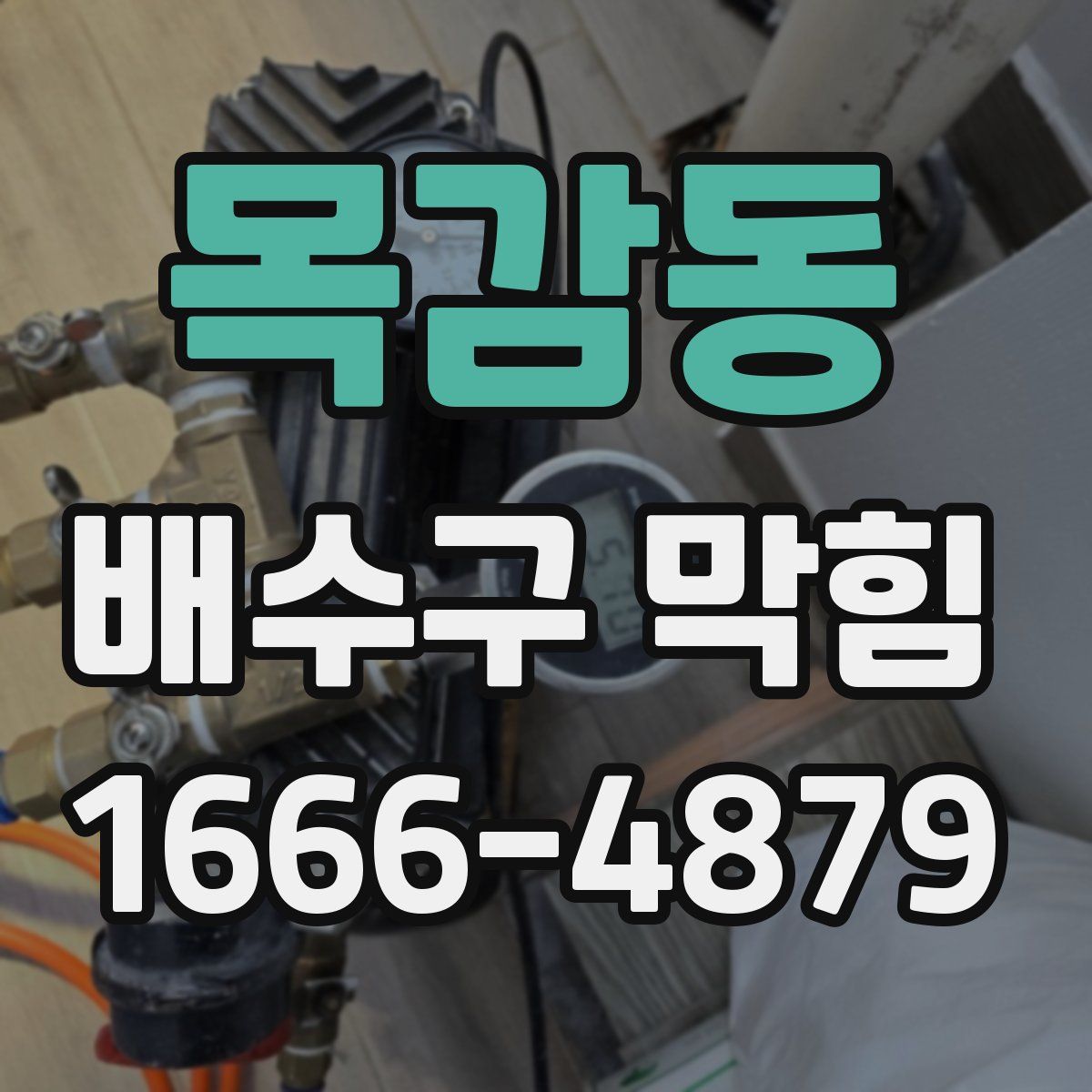 목감동 배수구 막힘