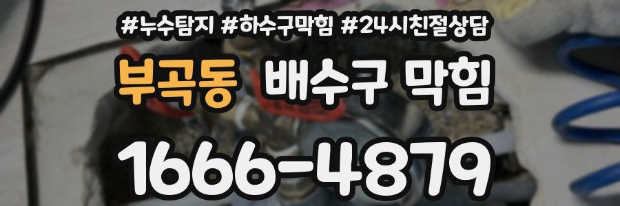 부곡동 배수구 막힘