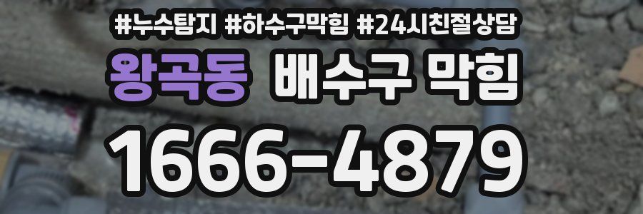 왕곡동 배수구 막힘