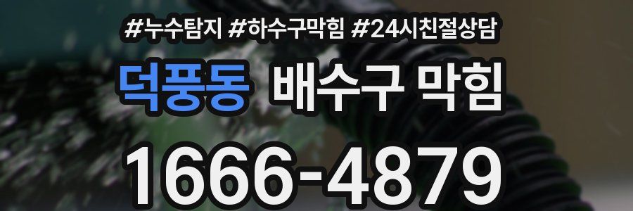 덕풍동 배수구 막힘